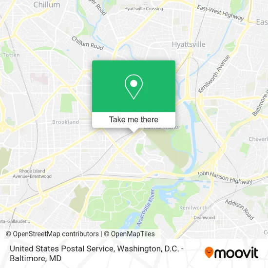 United States Postal Service map
