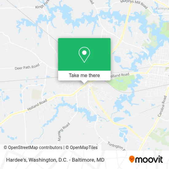 Hardee's map