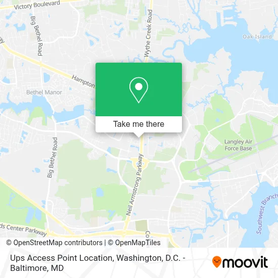 Ups Access Point Location map