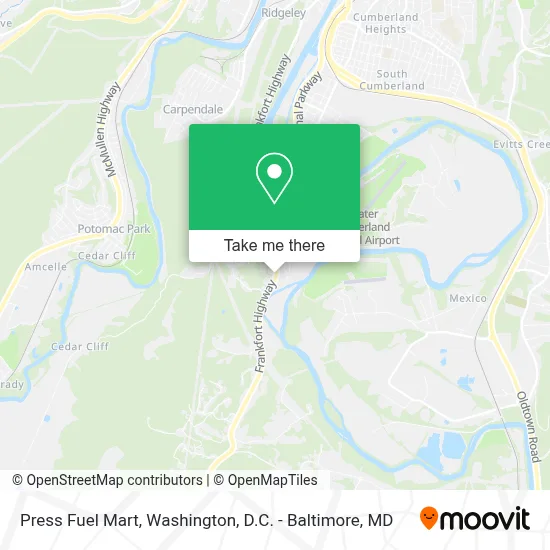 Press Fuel Mart map