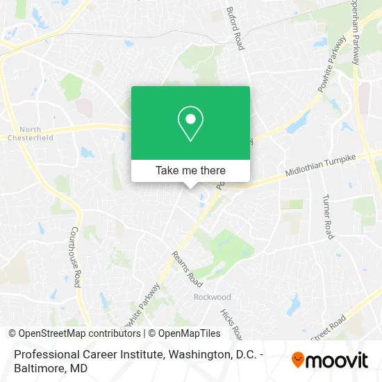 Professional Career Institute map