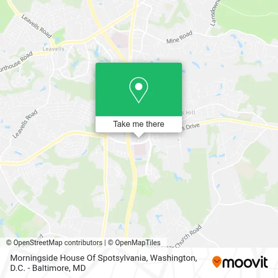 Morningside House Of Spotsylvania map
