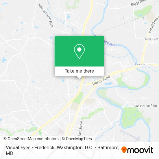 Visual Eyes - Frederick map