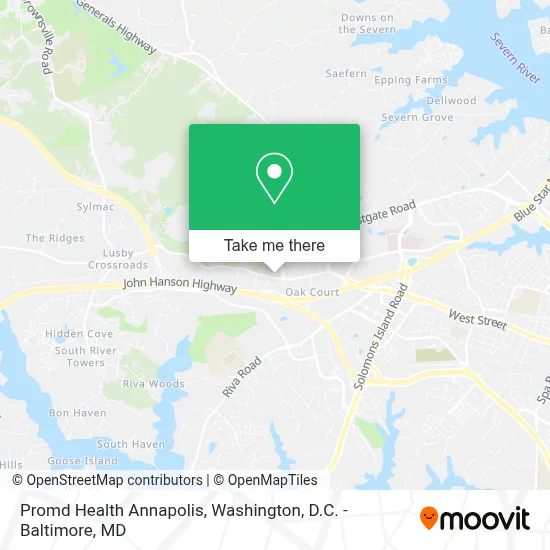 Promd Health Annapolis map
