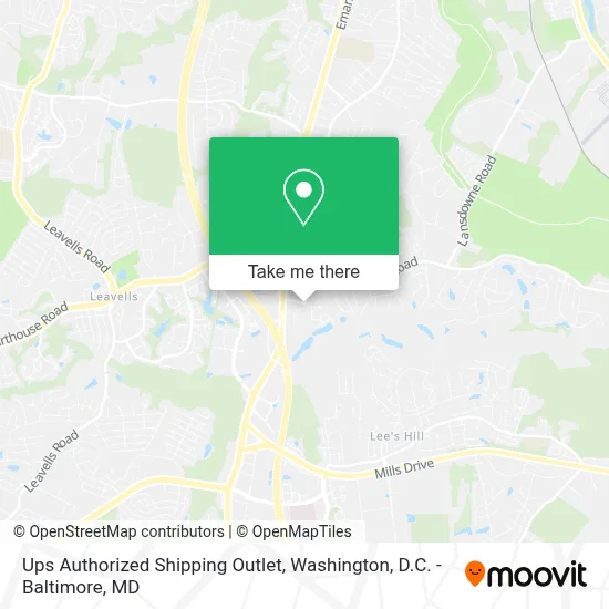 Ups Authorized Shipping Outlet map