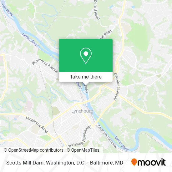 Scotts Mill Dam map