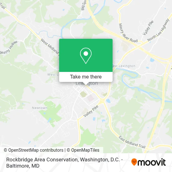 Rockbridge Area Conservation map