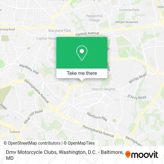 Dmv Motorcycle Clubs map