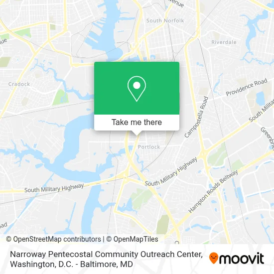 Narroway Pentecostal Community Outreach Center map