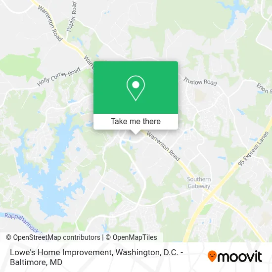 Lowe's Home Improvement map