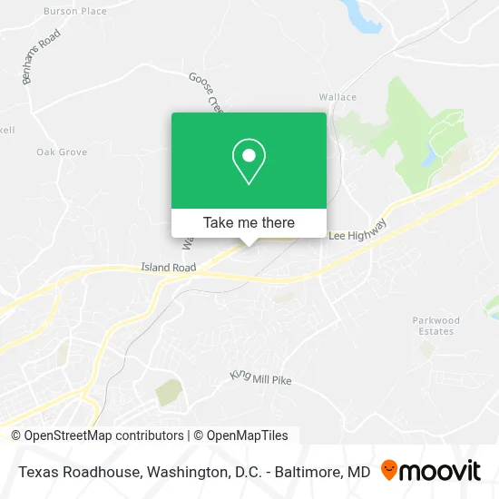 Texas Roadhouse map