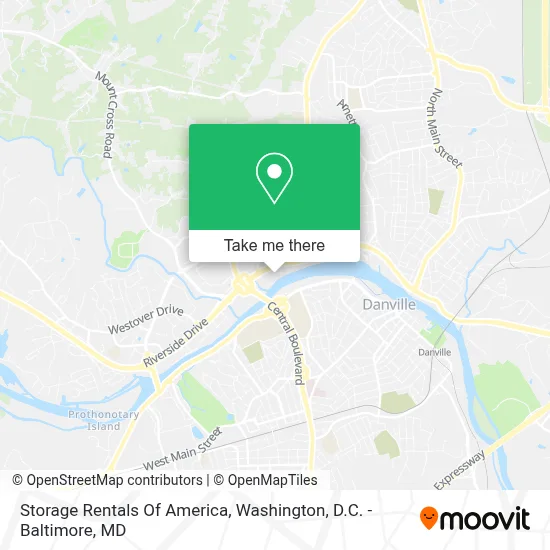 Storage Rentals Of America map