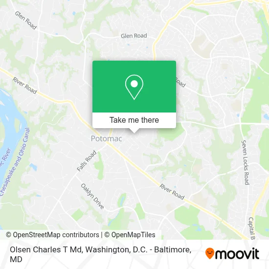 Olsen Charles T Md map