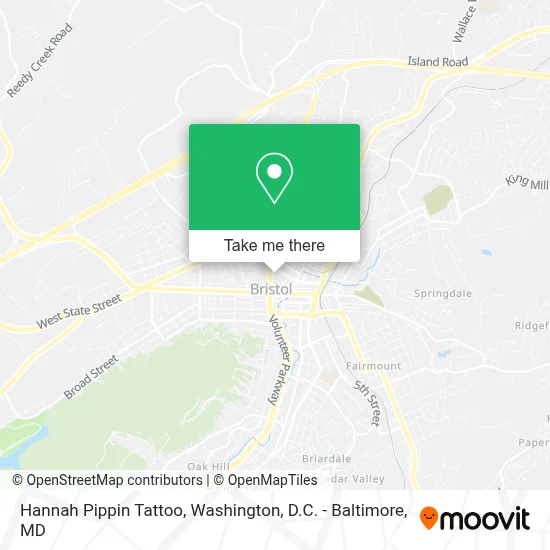 Hannah Pippin Tattoo map