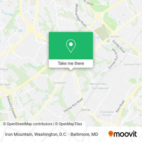 Iron Mountain map