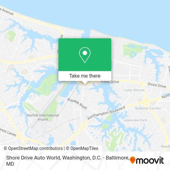 Shore Drive Auto World map