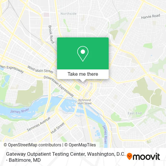 Gateway Outpatient Testing Center map