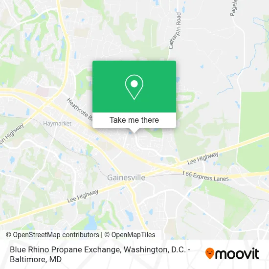 Blue Rhino Propane Exchange map