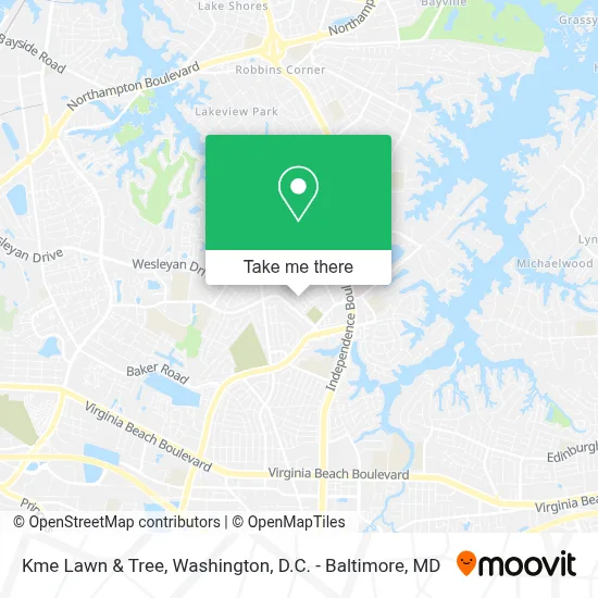 Kme Lawn & Tree map