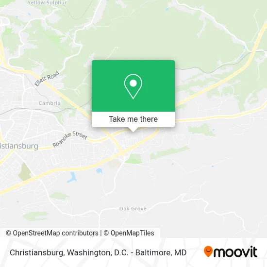Christiansburg map