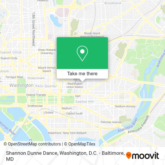 Shannon Dunne Dance map