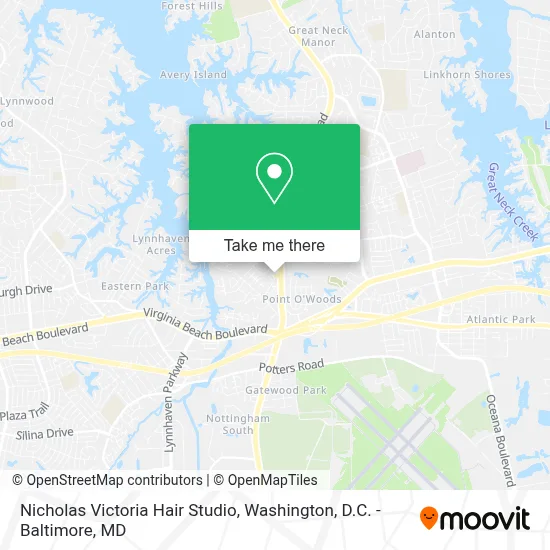 Nicholas Victoria Hair Studio map