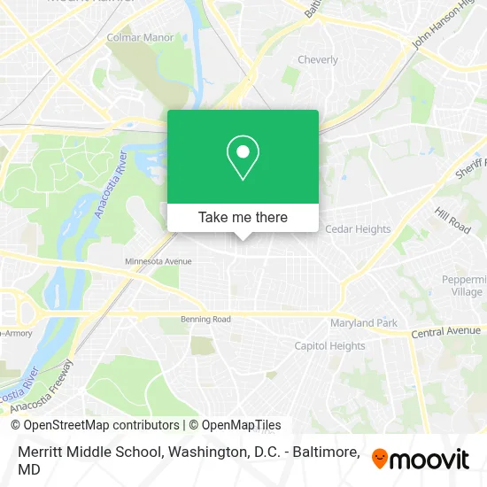 Merritt Middle School map