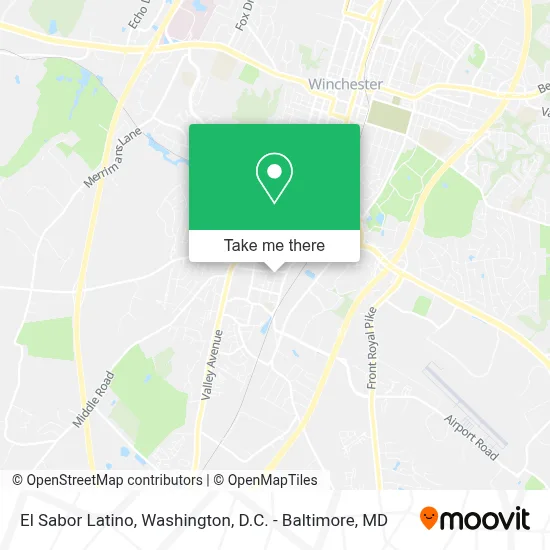 El Sabor Latino map