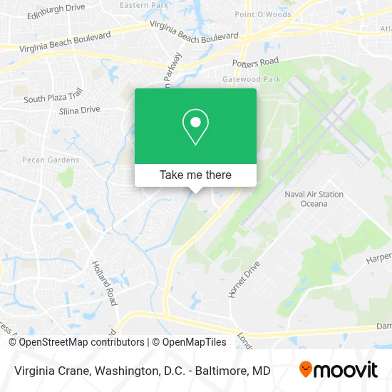 Virginia Crane map