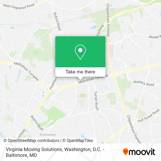 Virginia Moving Solutions map