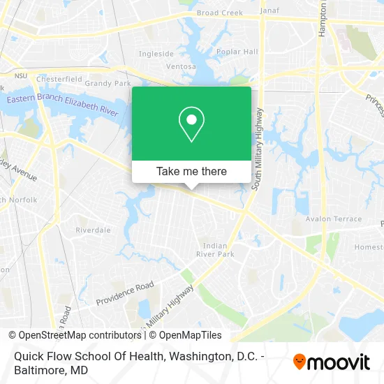Quick Flow School Of Health map