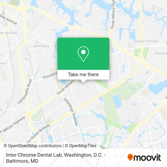 Inter-Chrome Dental Lab map