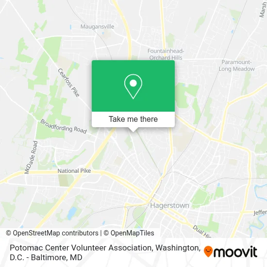 Potomac Center Volunteer Association map