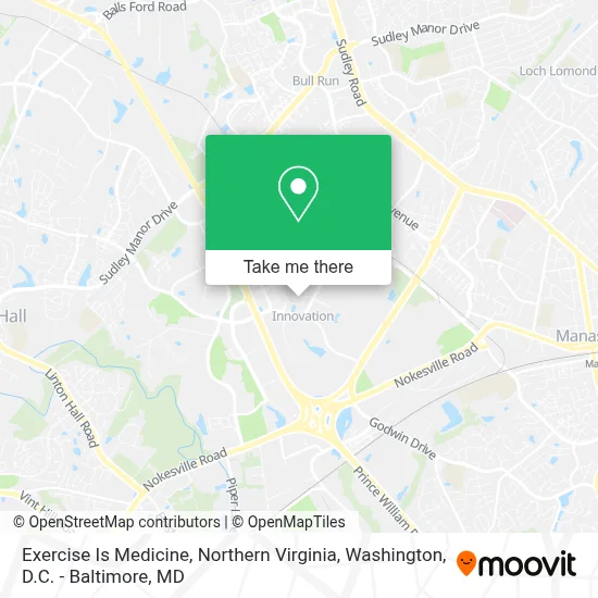 Exercise Is Medicine, Northern Virginia map