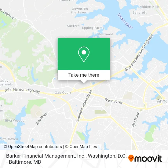 Barker Financial Management, Inc. map