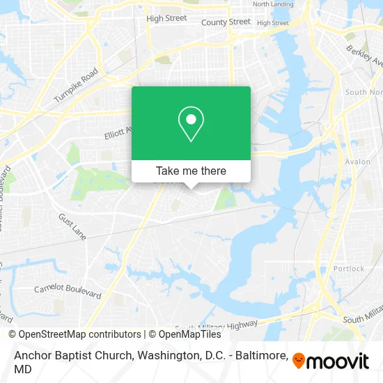 Anchor Baptist Church map