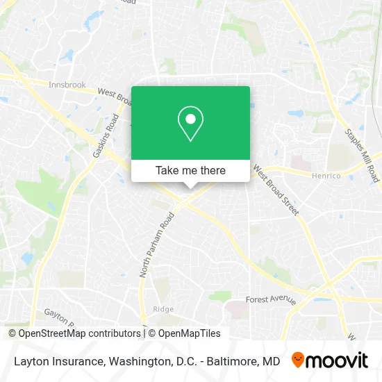 Layton Insurance map