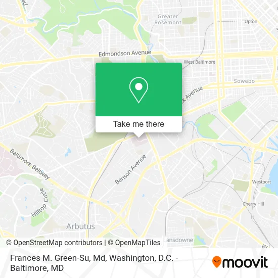 Frances M. Green-Su, Md map