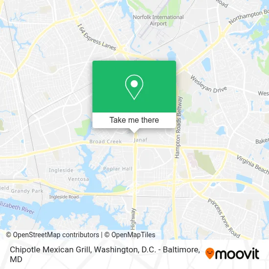Chipotle Mexican Grill map