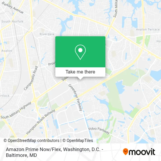 Amazon Prime Now/Flex map