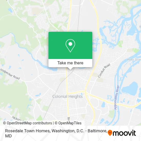 Rosedale Town Homes map