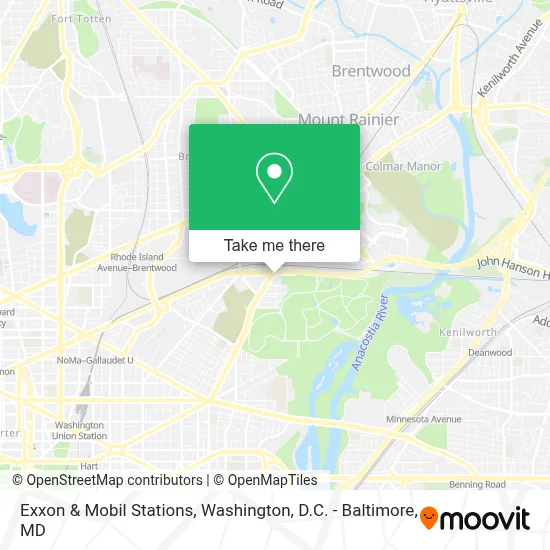Exxon & Mobil Stations map
