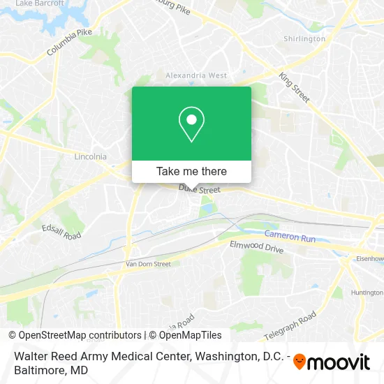 Walter Reed Army Medical Center map