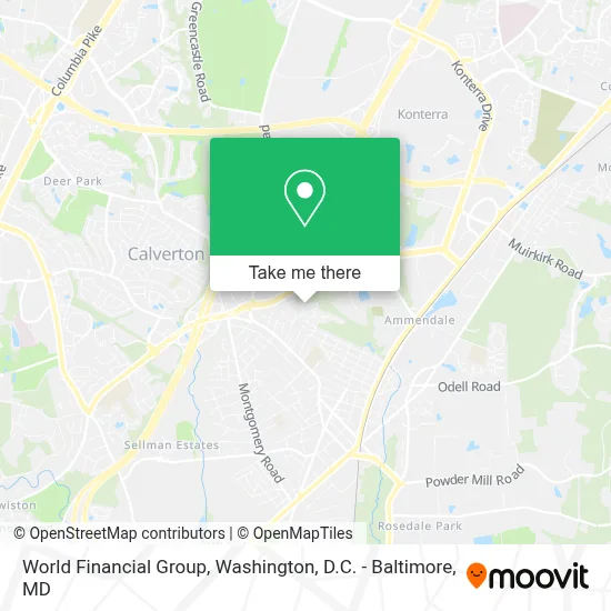 World Financial Group map