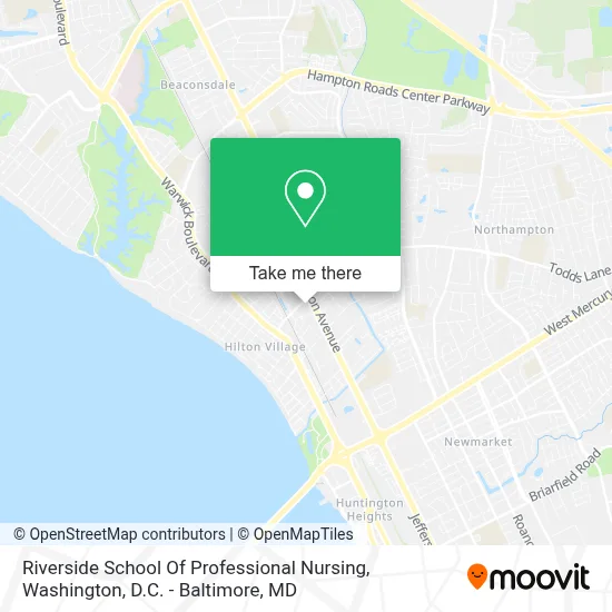 Riverside School Of Professional Nursing map