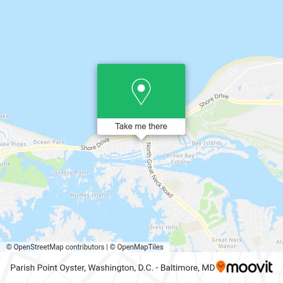 Parish Point Oyster map