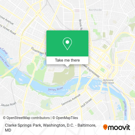 Clarke Springs Park map