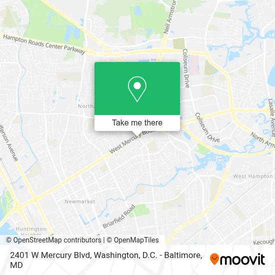 2401 W Mercury Blvd map