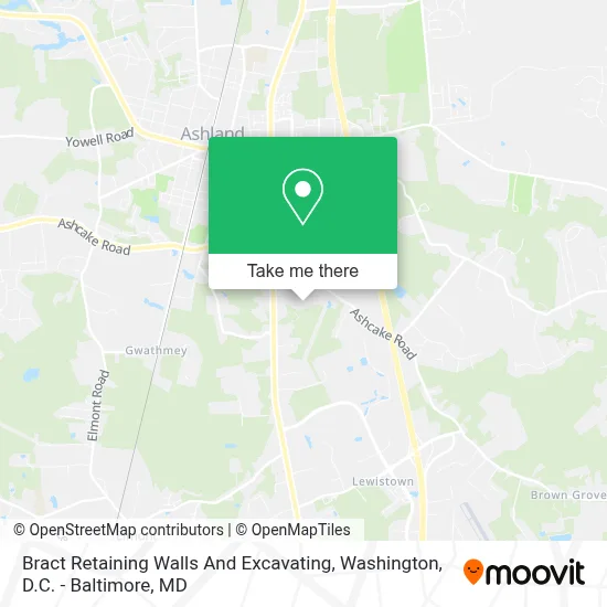 Bract Retaining Walls And Excavating map