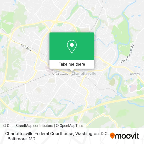 Charlottesville Federal Courthouse map